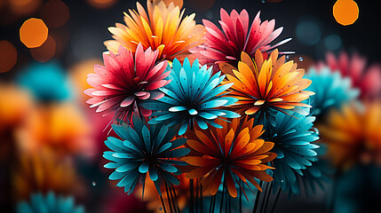 flower background HD 8K wallpaper Stock Photographic Image