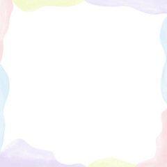 Vector card for Valentine's Day. Drawn with watercolors.