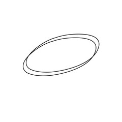 Line drawing oval frame set