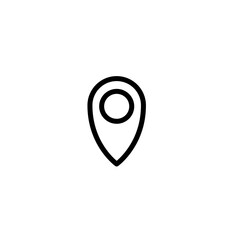 simple shape vector icon of location point