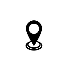 simple shape vector icon of location point