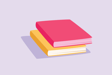 School tools, supplies. Stationery concept. Colored flat vector illustration isolated.