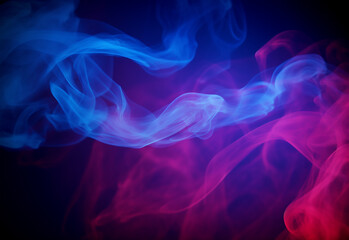 Obraz premium abstract colorful smoke isolated on black background