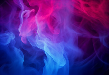 Fototapeta na wymiar abstract colorful smoke isolated on black background