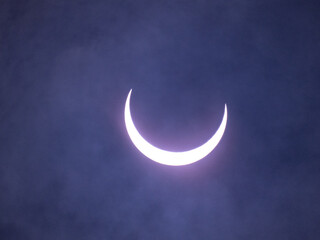 Evolving Annular Eclipse Photographed on October 14, 2023, in Beeville, Texas.