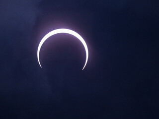 Resolving Annular Eclipse Photographed on October 14, 2023, in Beeville, Texas.