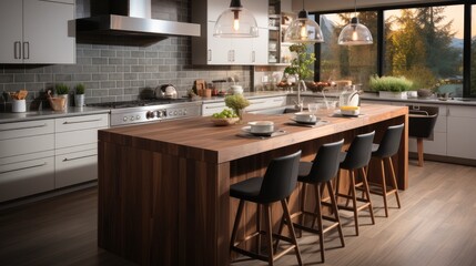 A luxury home dining room.