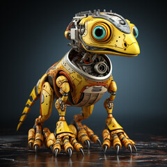 3D cartoon Corythosaurus robot
