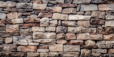 Obraz premium Stone bricks used for wall decoration Natural stone wall texture