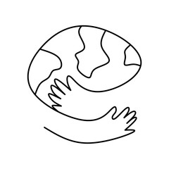 Line Earth Day Element