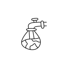 Line Earth Day Element