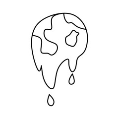 Line Earth Day Element