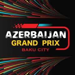 Azerbaijan colorful Grand Prix wallpaper