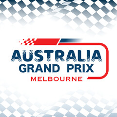 Australia grand prix checkered background