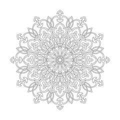 Celtic mandala mystic joy coloring book page for kdp book interior.