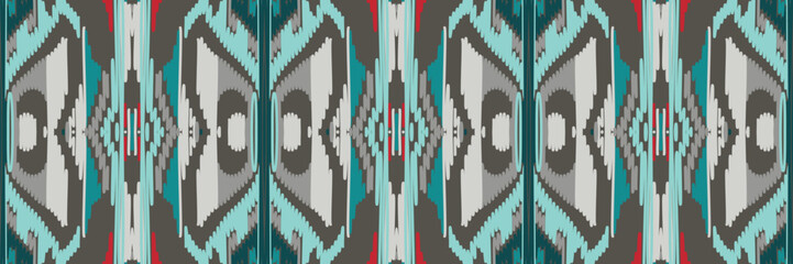 Indonesia Ikat Geometric Ethnic Vintage Texture Vector Art Design. Textile Fashion Pattern Line Ikat Seamless Pattern and Batik Fabric Texture Asian Background Wallpaper Geometry Indian.