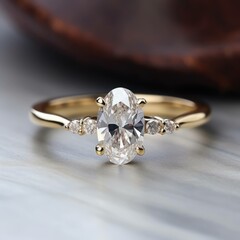 Dainty Oval Diamond Engagement Ring: A Unique and Elegant Choice for Your Special Day