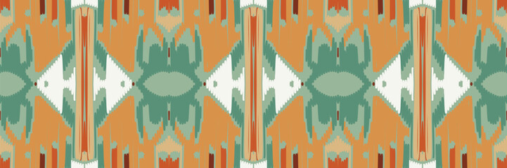 Indonesia Ikat Geometric Ethnic Vintage Texture Vector Art Design. Textile Fashion Pattern Line Ikat Seamless Pattern and Batik Fabric Texture Asian Background Wallpaper Geometry Indian.