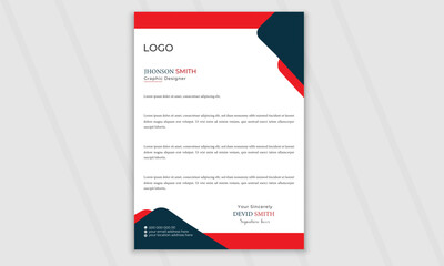Creative latter head design, Business latter head template
