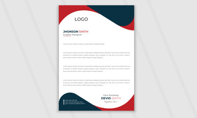 Creative latter head design, Business latter head template
