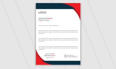 Creative latter head design, Business latter head template
