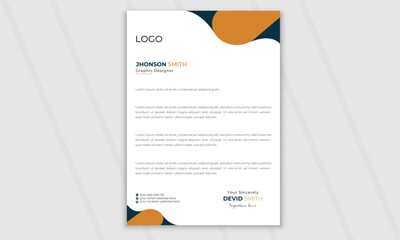Creative latter head design, Business latter head template