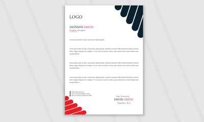Creative latter head design, Business latter head template