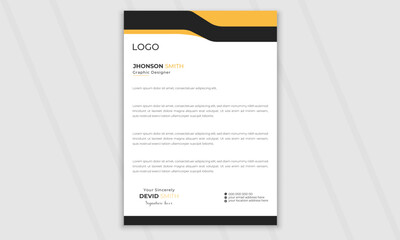 Creative latter head design, Business latter head template