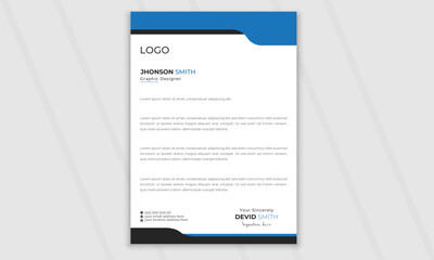 Creative latter head design, Business latter head template