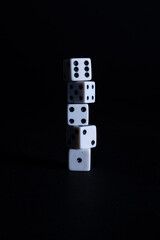 stack of dice