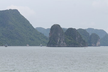 Ha Long Bay is a UNESCO World Heritage Site and popular travel destination in Quảng Ninh province, Vietnam