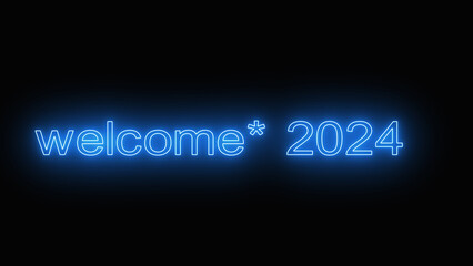 backdrop to welcome Happy New Year ,welcome 2024