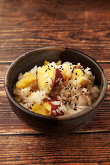 サツマイモの炊き込みご飯