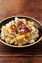 サツマイモの炊き込みご飯