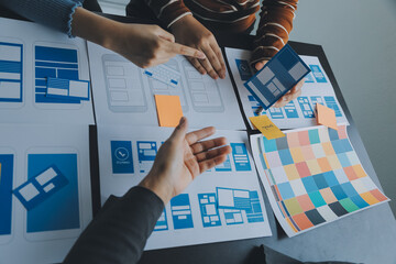 ux Graphic designer creative sketch planning application process development prototype wireframe...