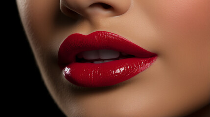 close up lips HD 8K wallpaper Stock Photographic Image