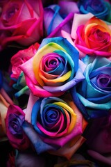 Fototapeta na wymiar Colorful Roses 