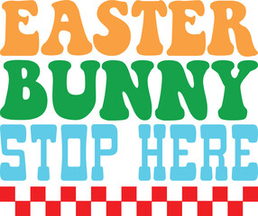 Easter day retro svg design and digital download