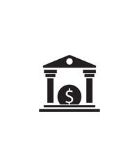 bank icon, vector best flat icon.
