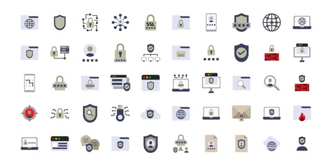 cyber data security for Website, UI UX Essential, Symbol, Presentation, Graphic resources