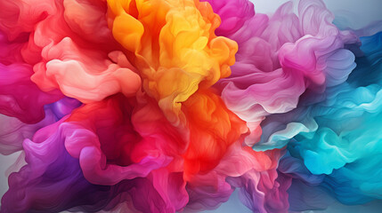 Obraz premium colorful feathers background HD 8K wallpaper Stock Photographic Image