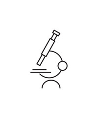 microscope icon, vector best line icon.