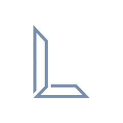 Monogram L design vector logo. Monogram initial letter mark L logo design. Monogram design vector logo. Monogram initial letter mark L logo design. Simple L monogram