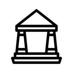 Court Icon Vector Symbol Design Illustration
