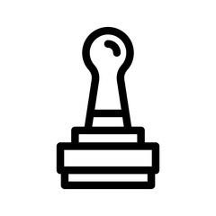 Rubber Stamp Icon Vector Symbol Design Illustration