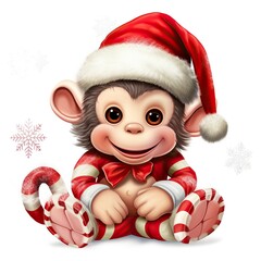 santa claus with christmas tree