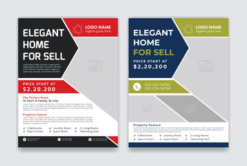 Real Estate Flyer Template, Home Sell, Modern Flyer Design