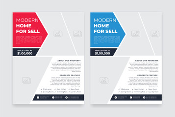 Real Estate Flyer Template, Home Sell, Modern Flyer Design