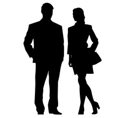 business people silhouettes