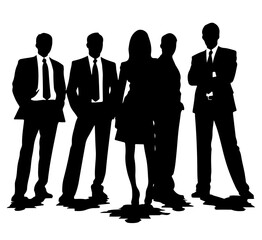 business people silhouettes